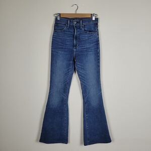 Abercrombie & Fitch Jeans Womens 25 0 Regular Blue Denim Flare High Rise